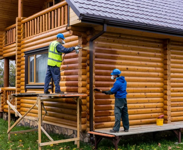 impregnacja drewnianego domu