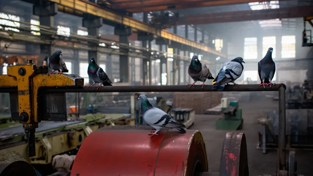 odstraszanie gołębi