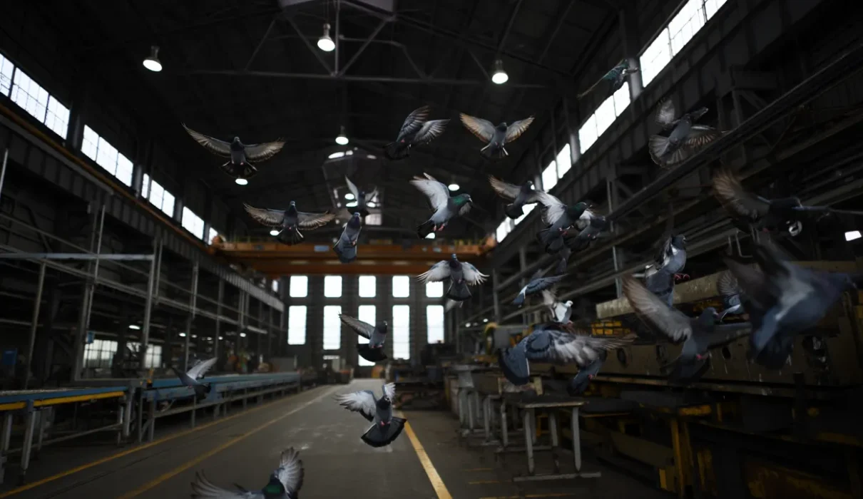 wyłapywanie gołębi