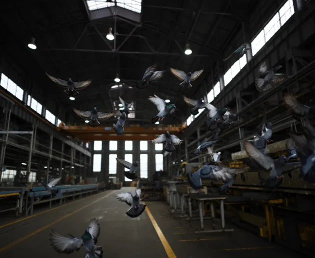 wyłapywanie gołębi